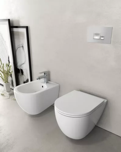 WC, Sapho Isvea Infinity Rimless fali wc 36,5x53 cm, fehér 10NF02004