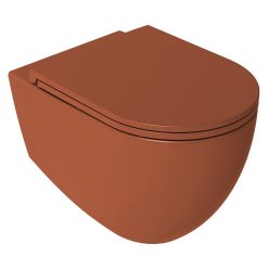   WC, Sapho Isvea Infinity Rimless fali wc 36,5x53 cm, terracotta 10NF02004-2U