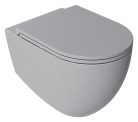 WC, Sapho Isvea Infinity Rimless fali wc 36,5x53 cm, szürke 10NF02004-2V