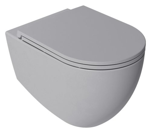 WC, Sapho Isvea Infinity Rimless fali wc 36,5x53 cm, szürke 10NF02004-2V
