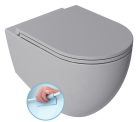 WC, Sapho Isvea Infinity Rimless fali wc 36,5x53 cm, szürke 10NF02004-2V