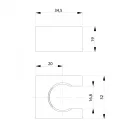 Zuhanytartó, Sapho Fix kézizuhanytartó, króm 1205-14