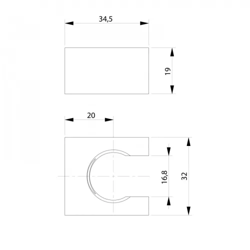 Zuhanytartó, Sapho Fix kézizuhanytartó, króm 1205-14