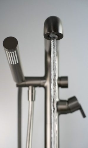 Kádtöltő csaptelep,Deante Silia kádtöltő csaptelep, szabadonálló, zuhanyszettel,titanium BQS_D17M