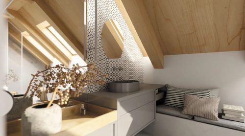 Tükör, Deante Silia aszimmetrikus tükör ADI_E841