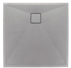 Zuhanytálca, Deante Correo szögletes, gránit zuhanytálca, metálszürke 90x90 KQR_S41B