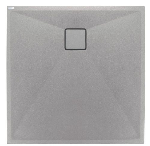 Zuhanytálca, Deante Correo szögletes, gránit zuhanytálca, metálszürke 90x90 KQR_S41B