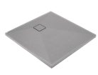 Zuhanytálca, Deante Correo szögletes, gránit zuhanytálca, metálszürke 90x90 KQR_S41B