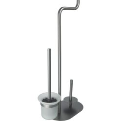   WC papír tartó, Deante Silia WC papír tartó állvány - 3-funkciós, titanium ADI_D732