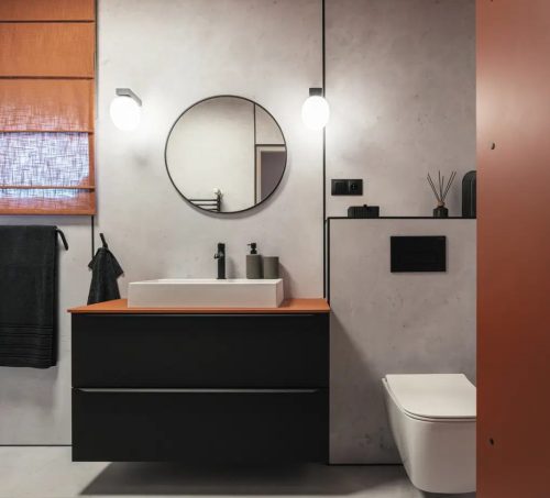 Törölközőtartó, Deante Silia törölközőtartó, szimpla, fekete ADI_N111