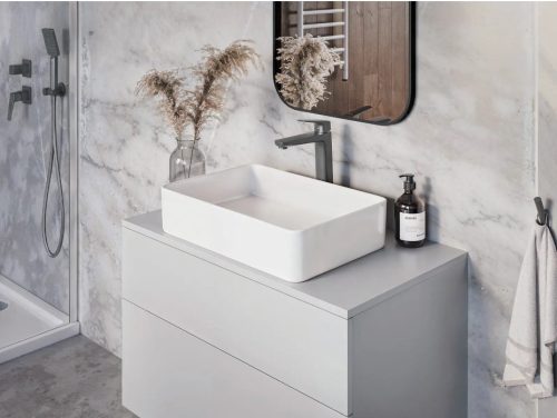 Törölközőtartó, Deante Silia törölközőtartó, szimpla, titanium ADI_D111