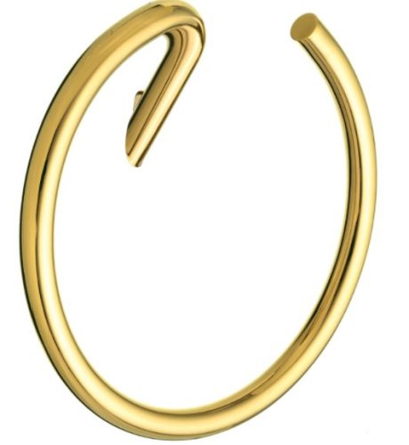 Törölközőtartó, Deante Silia Törölköző akasztó, fali, kerek, arany ADI_Z611