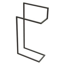   Törölközőtartó, Deante Mokko Álló akasztó, dupla, fekete ADM_N622