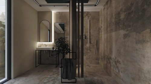 Törölközőtartó, Deante Mokko Álló akasztó, dupla, fekete ADM_N622