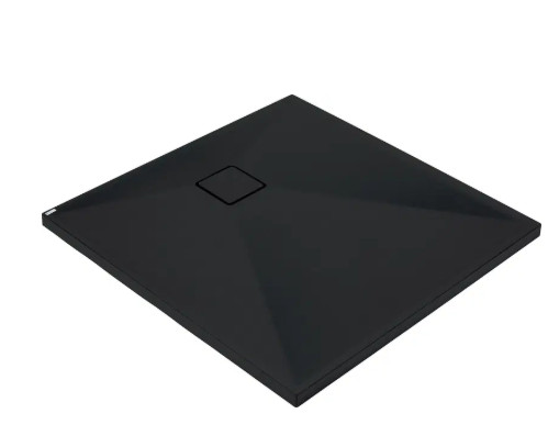 Zuhanytálca, Deante Correo szögletes, gránit zuhanytálca, fekete 80x80 KQR_N42B
