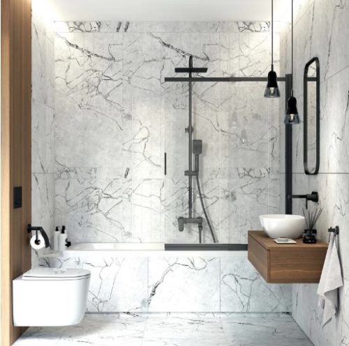 Falba süllyesztett csaptelep, Deante Alpinia mosdó csaptelep, fekete BGA_N54L