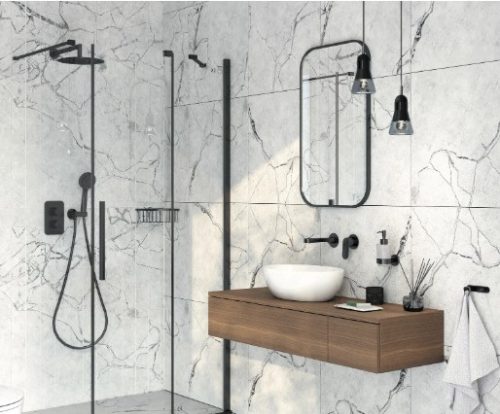 Falba süllyesztett csaptelep, Deante Alpinia mosdó csaptelep 2 lyukas, fekete BGA_N55L