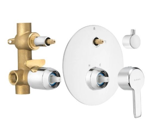 Falba süllyesztett csaptelep, Deante Arnika zuhany csaptelep,zuhanyváltóval, króm BQA_044P