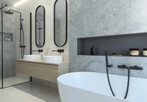 Falba süllyesztett csaptelep, Deante Arnika mosdó csaptelep, fekete BQA_N54L