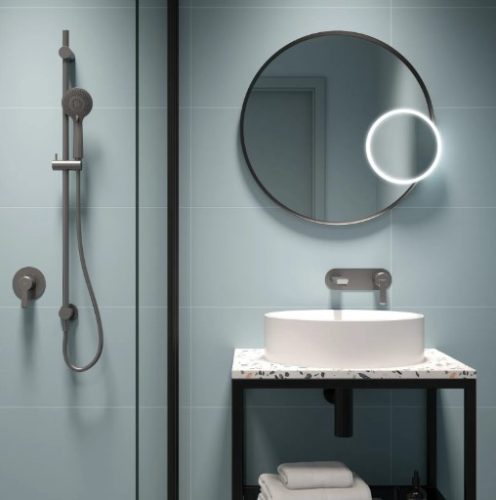 Falba süllyesztett csaptelep,Deante Arnika zuhany csaptelep zuhanyváltó nélkül,titanium BQA_D44L