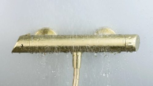 Zuhany csaptelep, Deante Arnika zuhany csaptelep zuhanyszett nélkül, szálcsiszolt arany BQA_R40M