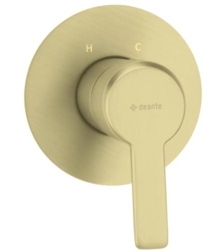 Falba süllyesztett csaptelep, Deante Arnika zuhany csaptelep ,szálcsiszolt arany BQA_R44L