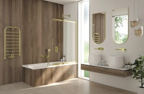 Falba süllyesztett csaptelep, Deante Arnika mosdó csaptelep, szálcsiszolt arany BQA_R54L