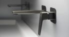 Falba süllyesztett csaptelep, Deante Blur mosdó csaptelep, titanium BQL_D54L