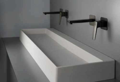 Falba süllyesztett csaptelep, Deante Blur mosdó csaptelep, titanium BQL_D54L