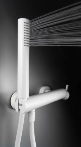 Zuhany csaptelep, Deante Silia zuhany csaptelep zuhanyszettel, fehér BQS_A41M