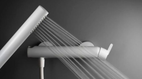 Zuhany csaptelep, Deante Silia zuhany csaptelep zuhanyszettel, fehér BQS_A41M