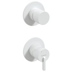   Falba süllyesztett csaptelep, Deante Silia zuhany csaptelep zuhanyváltóval, fehér BQS_A44P