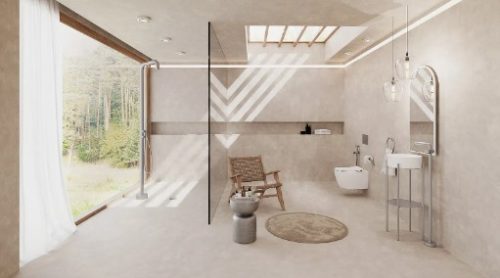 Falba süllyesztett csaptelep,Deante Silia bidé csaptelep kézizuhannyal,szálcsiszolt acél BQS_F34M