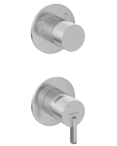 Falba süllyesztett csaptelep, Deante Silia zuhany csaptelep, szálcsiszolt acél, BQS_F44P