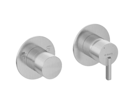 Falba süllyesztett csaptelep,Deante Silia zuhany csaptelep,vízszintes,szálcsiszolt acél, BQS_F46P