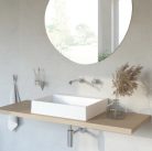 Falba süllyesztett csaptelep, Deante Silia mosdó csaptelep, szálcsiszolt acél BQS_F54L