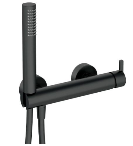 Zuhany csaptelep, Deante Silia zuhany csaptelep zuhanyszettel, fekete BQS_N41M