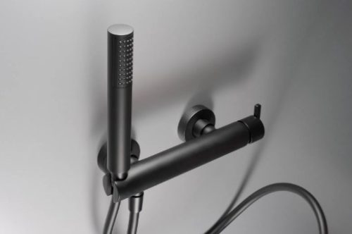 Zuhany csaptelep, Deante Silia zuhany csaptelep zuhanyszettel, fekete BQS_N41M