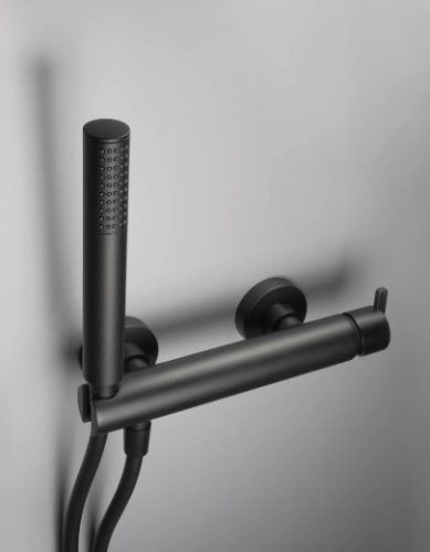 Zuhany csaptelep, Deante Silia zuhany csaptelep zuhanyszettel, fekete BQS_N41M