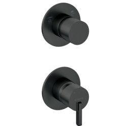   Falba süllyesztett csaptelep, Deante Silia zuhany csaptele zuhanyváltóval, fekete BQS_N44P