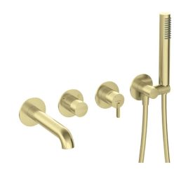   Falba süllyesztett csaptelep, Deante Silia kádtöltő csaptelep, szálcsiszolt arany BQS_R18P