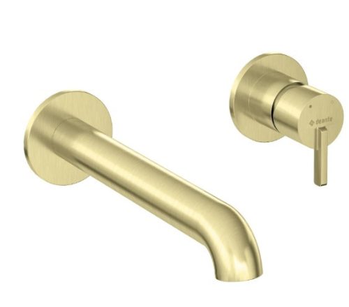 Falba süllyesztett csaptelep, Deante Silia mosdó csaptelep, szálcsiszolt arany BQS_R54L