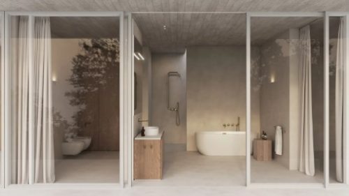 Falba süllyesztett csaptelep, Deante Silia mosdó csaptelep, szálcsiszolt arany BQS_R54L