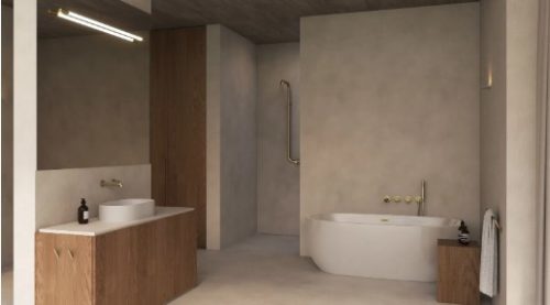 Falba süllyesztett csaptelep, Deante Silia mosdó csaptelep, szálcsiszolt arany BQS_R54L