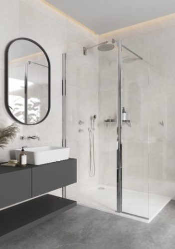 Falba süllyesztett csaptelep, Deante Temisto zuhany csaptelep, zuhanyváltóval, króm BQT_044P