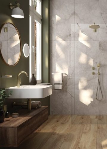 Falba süllyesztett csaptelep, Deante Temisto zuhany csaptelep, zuhanyváltóval, sárgaréz BQT_M44P