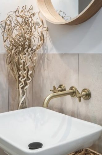 Falba süllyesztett csaptelep, Deante Temisto mosdó csaptelep, sárgaréz BQT_M54D