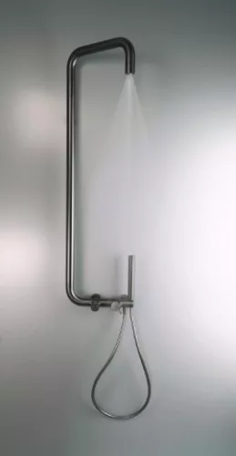 Zuhanyszett, Deante Silia zuhanyszett zuhany csapteleppel, titanium NQS_D4XM
