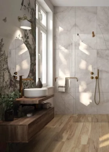 Mosdó szifon, Deante mosdó szifon, kerek, szálcsiszolt bronz NHC_C31K