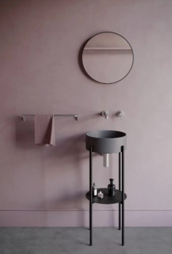 Mosdó szifon, Deante mosdó szifon, kerek, szálcsiszolt acél NHC_F31K